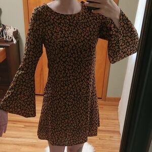 Luz Hippie style bell sleeve dress